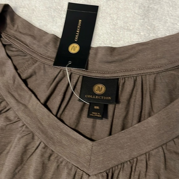 COLLECTION Gray Women's Top - Picture 5 of 9